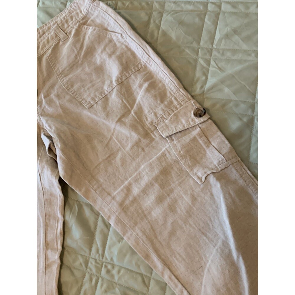 New! Banana Republic capri pants size 0P- Tan - Picture 3 of 8